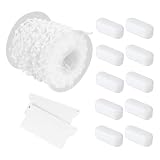 SHINEOFI Set 13 Pezzi Accessori per Tende Verticali in Plastico Bianco, Catena Inferiore Resistente e Facile da Usare, per Camera e Sala Giochi