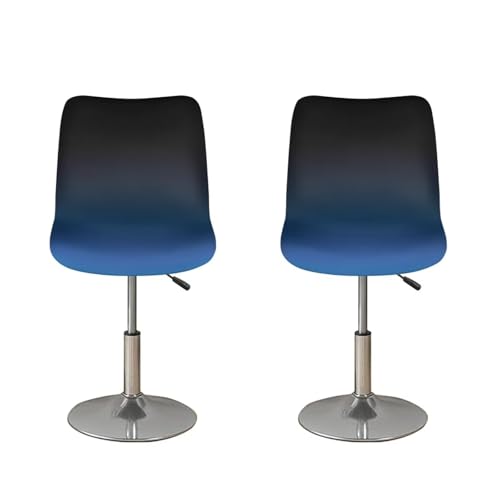 Image of Bar Stool Covers,4 Pack Stretch Waterproof Bar Stool Chair Cover for Dining Room Cafe Furniture Chair Seat Protectors Seat Covers,Black and Blue