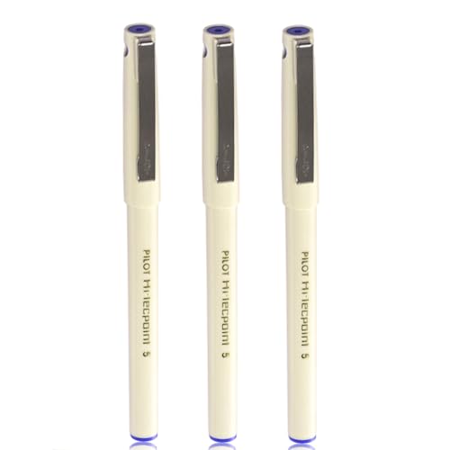 Pilot Hi-Techpoint 05 Super Value Pen - Pack of 3, Blue