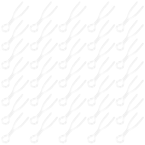 NOLITOY 50pcs Clear Plastic Bobbin Holders for Sewing Machines Anti-Loose