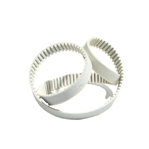 Courroie crantée à boucle fermée type 5M-860 blanche pour poulie de transmission 30mm