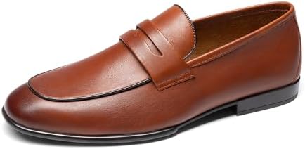 Bruno Marc Men's Classic Penny Loafers Leather Dress Shoes Comfor...