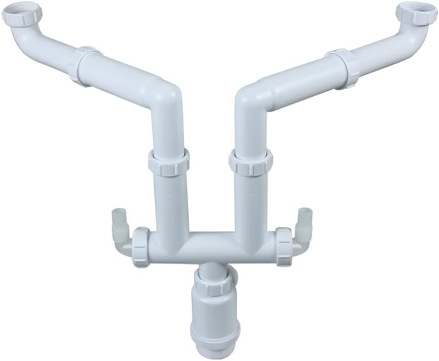 HBJWOV Sink Drainage System Odor Proof Bottle Drain Pipe Adjustable Downpipe Pipe Weep