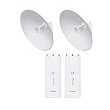 AirFiber AF-5XHD US (2Pack) 5GHz 1Gbps Backhaul with AF-5G34-S45 34dBi Slant 45 Antenna