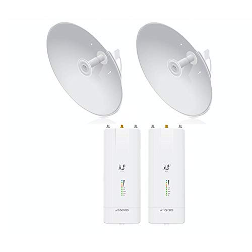 AirFiber AF-5XHD US (2Pack) 5GHz 1Gbps Backhaul with AF-5G34-S45 34dBi Slant 45 Antenna