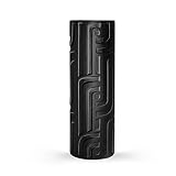 Tall Black Vases 12.2" for Decor, Ceramic Cylinder Vase, Flower Vases, Farmhouse Rustic Vases, Dinin