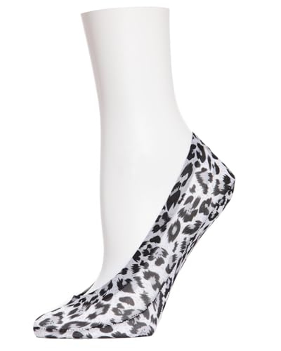 Image of MeMoi Leopard Print No-Show Liner Socks