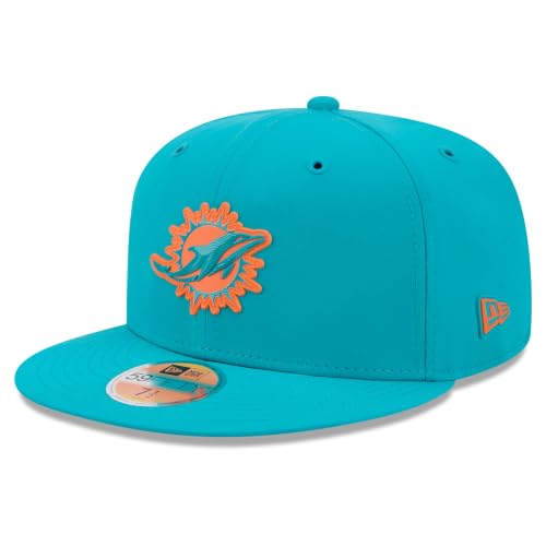 New Era Men's Aqua Miami Dolphins 2026 Sideline 59FIFTY Fitted Hat