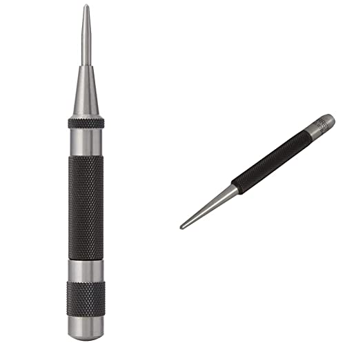 Starrett 18A Automatic Centre Punch with Adjustable Stroke & 117B Centre Punch with Round Shank
