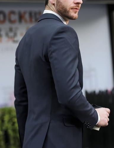 Men's Suit Blazer Pants Business Wedding Casual Formal 2 Piece Single Breasted Notch Lapel3