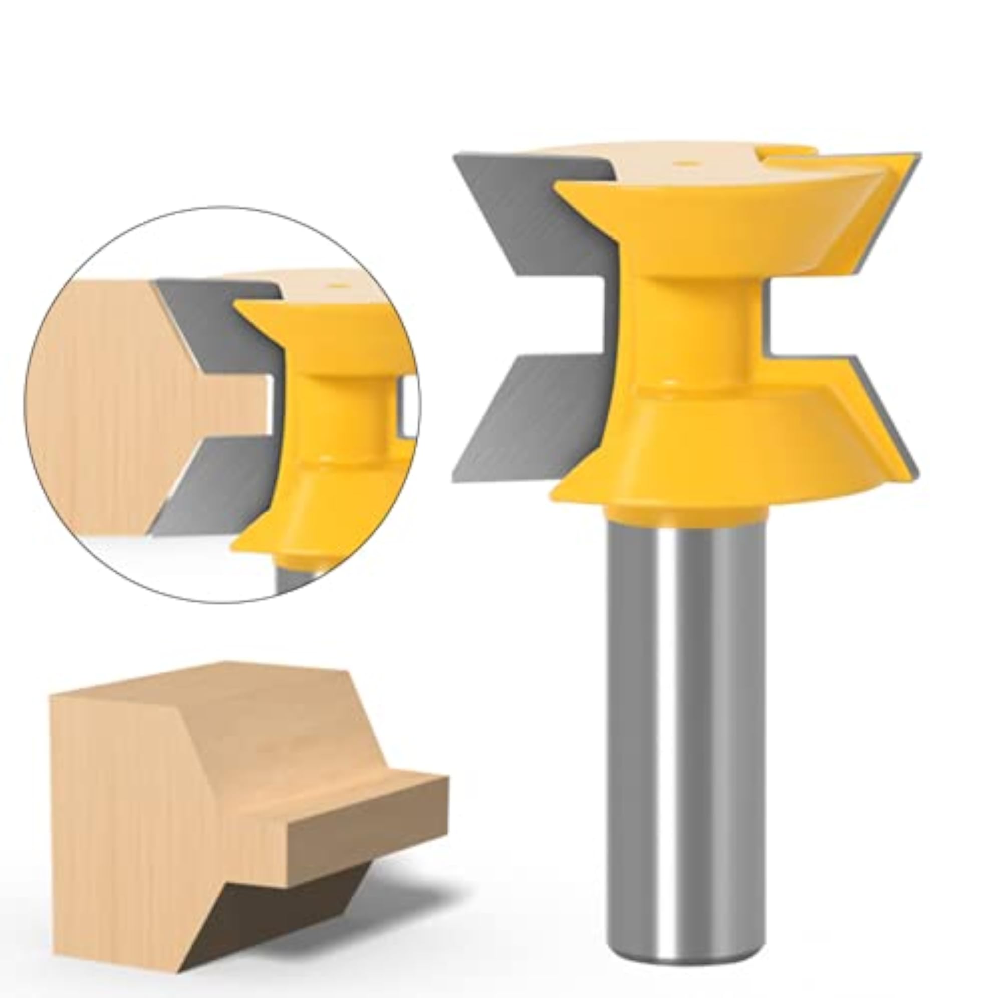 2pc 1/2 Inch Shank Router Bit Set for Woodworking