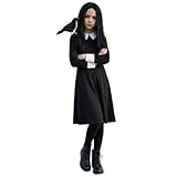 Costume da bambina Dark Fantasy Book Character – Abito nero con...