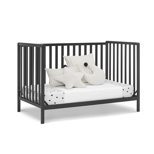 Delta Children Heartland 4-in-1 Convertible Crib, Black - image 8