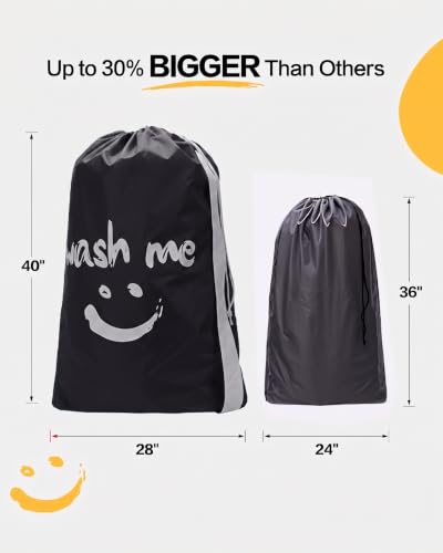 Image of HOMEST 2pack XL Laundry Bag with Strap, Clothes Organizer for Dorm & Travel