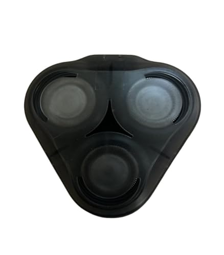 􂢉\ȃVF[o[wbh SH50APhilips S5000 S5370 S5571 S5420 S5140 S5078 S5077 S5050 S5082 S5380 S5400ɑΉAJ~\ANZT[(Black 1pcs)