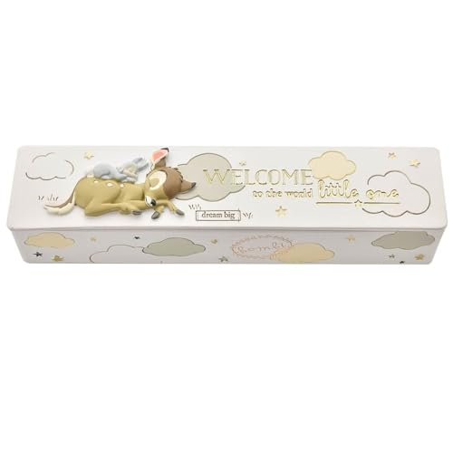 Boîte certificat de naissance Disney Bambi pour décorer la chambre de bébé avec douceur
