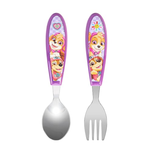 Image of Paw Patrol Kids 2 Piece Cutlery Set – Includes Fork and Spoon