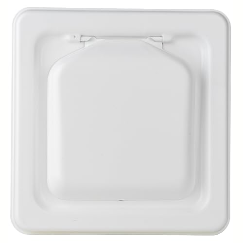 Image of NO-PEST VENT Dual Door Dryer Vent Cover 4 Inch Outdoor, Made in USA, Highest UV-Resistant Plastic, No Lint-Collecting Screen (White, 4 inch Metal Vent With Duct Tube)