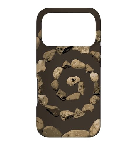 Grunge Stone Spiral 90s Vintage Nature Goblincore Geology �X�}�z�P�[�X iPhone 17 Pro �p