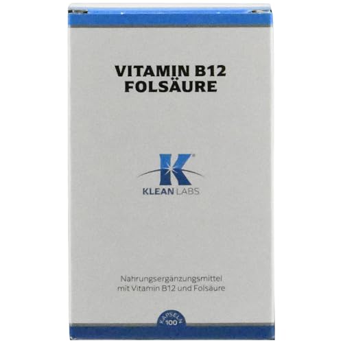 Produktbild VITAMIN B12+FOLSÄURE KLEAN LABS Kapseln 100 St