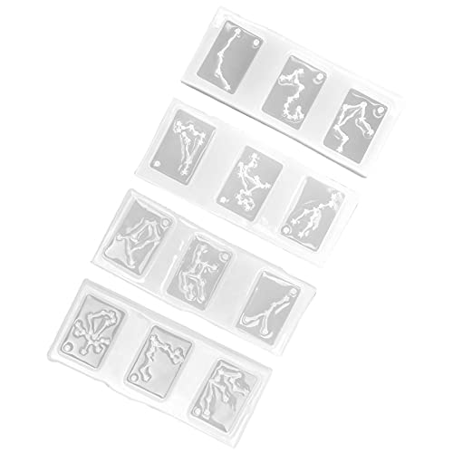 Formas de silicona para colgantes 4 piezas reutilizables miniatura 5