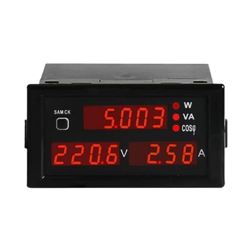 Multimeter DL69-2048 Multifunctional AC Voltmeter Ammeter Voltage Current Power Meter Measure Tools(AC80-300V)