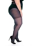 All Woman Plus Size Pantyhose Everyday Sheer 20 Denier SINGLE PAIR (4X-Large, Navy)