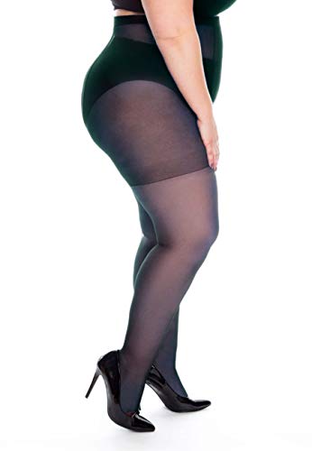 All Woman Plus Size Pantyhose Everyday Sheer 20 Denier SINGLE PAIR (4X-Large, Navy)