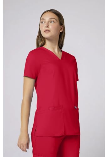 Image of Cherokee WW Revolution Medical Women's Scrub Top V-Neck 3-Pocket Scrubs