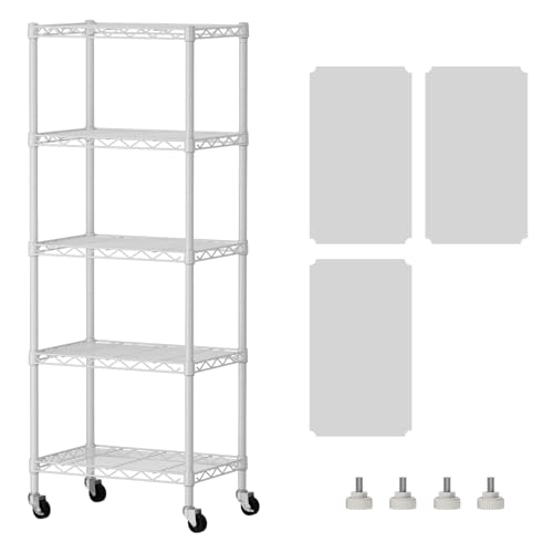 SINGAYE 6 Small Shelf Storage Wire Shelves Closet Bathroom Organizers