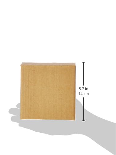 Image of BonKaso 3 Ply Corrugated Boxes for Packaging | 5 inchx5 inchx5 inch (Pack of 100) | Brown Cardboard Packing Box for Shipping, Moving & Storage | Cartons for Courier & Goods Transportation