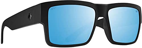 Spy Cyrus Sunglasses Matte Black with Happy Boost Bronze Ice Blue Spectra Polarized Lens