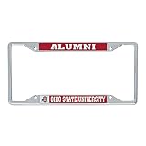 Desert Cactus Ohio State University Metal License Plate Frame Buckeyes OSU for Front or Back of Car