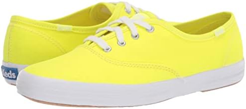 Keds Women's Champion Seasonal Sneaker, Neon Yellow, 6.5 | Image 6