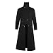 Puimentiua Chaqueta Retro Steampunk Gotico con Capucha para Hombre Abrigo Traje de...