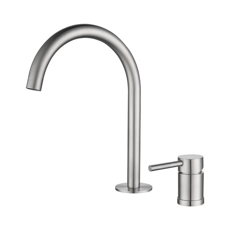 Robinet d'évier noir et nickel pour une salle de bain moderne et relaxante