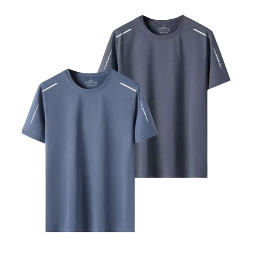 1/2/3枚セット！ 速乾 tシャツ 半袖 クールコアtシャツ メンズ アイス吸汗 接触冷感 作業着 おしゃれ メッシュ生地 ゆったり カジュア ひんやり ランニング 夏服 薄手 無地 軽量 おしゃれ インナー 抗菌 防臭 ティー 筋トレ 運動着の商品画像（Amazon）
