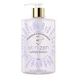 Safeguard Liquid Hand Soap, Skin Zen, Washes Away 99% Bacteria, Made with Natural Moisturizers & 2X Skin Conditioners, Safeguarding Families, PH Balanced Formula, Lavender & Sandalwood Scent, 16 oz
