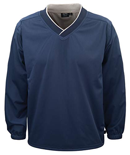 Akwa Men's Pullover Long Sleeve Windshirt, Water Resistant, Made in USA