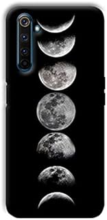 جراب خلفي بطباعه مون لهاتف اوبو ريلمي 6 من كايس بوكس، متعدد الالوان، البولي كربونات