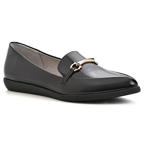 Cliffs By White Mountain Women's Maria Loafer, Black/Patent, 8 M #TOP2