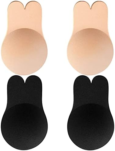 Sticky Bra,Breast Lift Tape Adhesive Bra Push Up Invisible Strapless Backless Bra Reusable 2 Pair