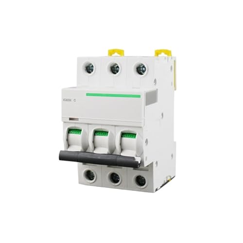 Interruptor disyuntor iC65N trifásico evita averías por sobrecarga 3P 50A