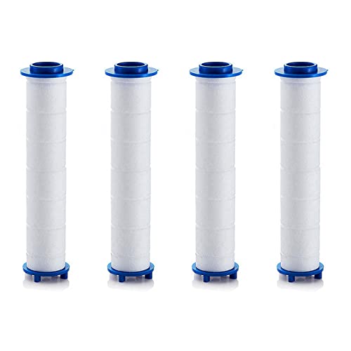 4 Pieces PP Cotton Filter Shower Filters Water Filter Element Use for Shower Head Replacement Filter Shower Water Purification 11.5cm Long