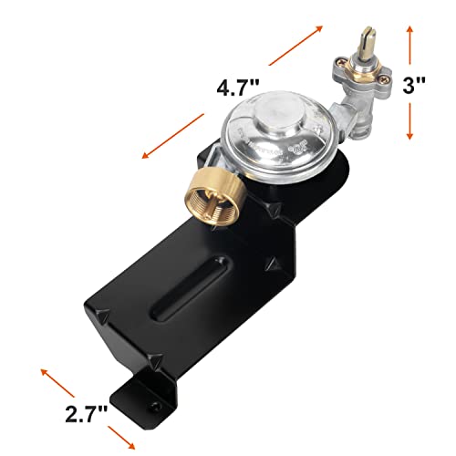Image of DELSbbq Valve Regulator for Weber Q1000 Q1200 Series 51060001 Gas Grills, Replacement Parts for Weber 64866 Grill Contorl Valve Regulator Assembly