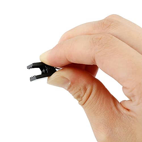 JANYUN 120 Pack Clip Hook Set Stainless Curtain Clips for Curtain Photos Home Decoration Art Craft Dispaly Hang Clip (Black) - Thumbnail 5