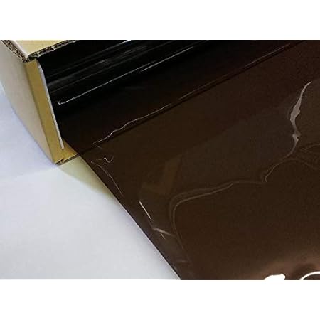 Amazon カーフィルム Br30ブロンズ 透過率29 ブラウン スモークフィルム 幅107 長さ1m 25m厚 内貼り用 ウィンドウ フィルム 車 バイク