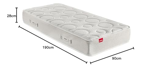 Miniatura 3 de PIKOLIN - Colchón Viscoelástico 90x190 cm Premium - Altura 28 cm - Núcleo Muelles Ensacados Extra Confort - Doble Cara - Tratamiento Higiénico Triple Barrera - Fabricado en España - Modelo Shire