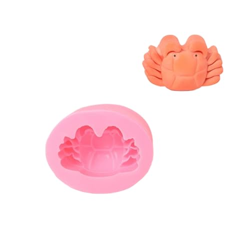 Molde para fondant de camarón de silicona de grado alimenticio para hornear masa plan creativo, moldes de silicona reciclables