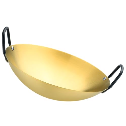Wok de acero inoxidable 24x24 cm para cocina miniatura 1